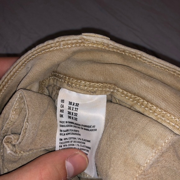 Long men’s kaki dress pants - Picture 5 of 5